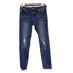True Religion Distressed Skinny Denim Jeans Girl's Size 14
